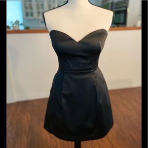 Bebe Angela Sweetheart Corset Satin Dress